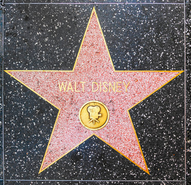 Walt Disneys star on Hollywood Walk of Fame