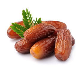 Dried date isolated .