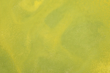 Abstract hand painted yellow green watercolor splash on white paper background, Creative Design Templates