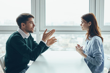 business people shaking hands finishing up meeting