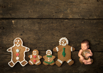 Gingerbread cookie family