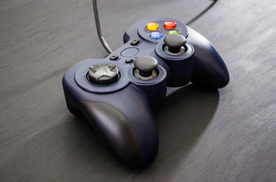 Gamepad on a black background