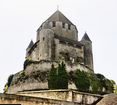 View to the Ceasar?s Tower in Provins, France