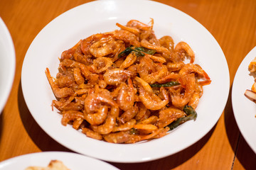 Spicy korean shrimp