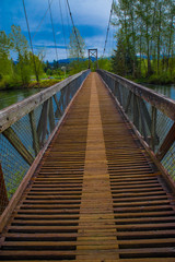 Footbridge over the river