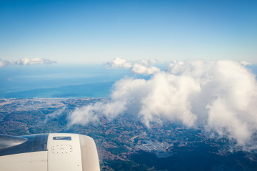 飛行機からの風景