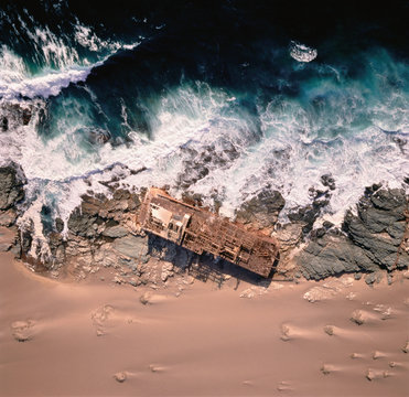Shipwreck Skeleton Coast, Namibia, Africa