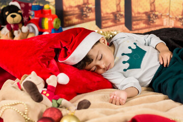 bebê dormindo no natal