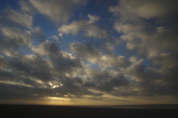 Wolken über dänemarks Nordsee