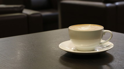 cup of coffee on table