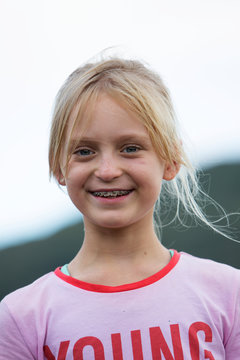 Portrait of smiling girl