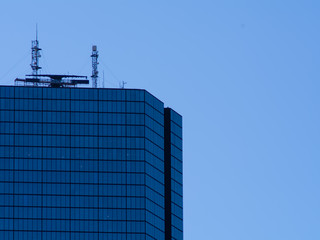 Obraz premium Tall Glass and Steel Building in Downtown Boston