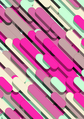 Color Abstract Lines Rain Generative Art background illustration