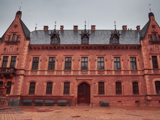 Praha architecture city view with colorful facades