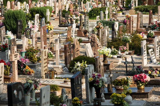 View of cemetery, Verona, Italy