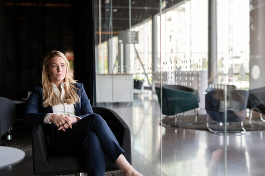 Businesswoman in office