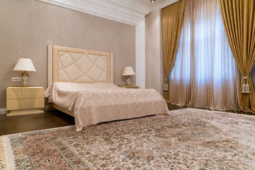 Fototapeta na wymiar Modern master bedroom interior