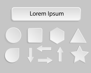 Set of geometric shapes.