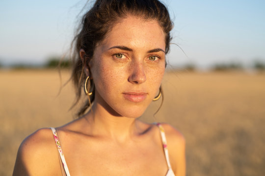 Portrait of young woman