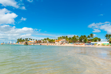 Porto de Galinhas Beach in Ipojuca Municipality, Pernambuco, Brazil.