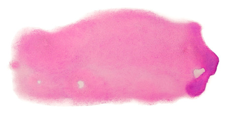 purple stain watercolor background on a white background with a texture of dripped paint