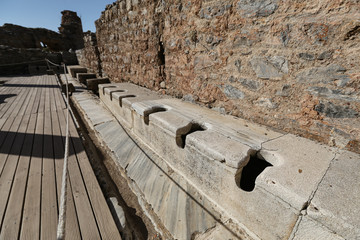 Public Toilets of Ephesus Ancient City, Izmir, Turkey
