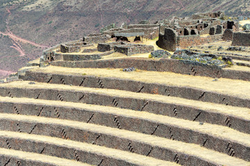 Pisaqa sector of Pisac archaeological site, Peru - obrazy, fototapety, plakaty