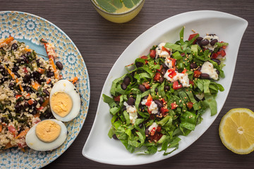 Healthy gourmet lunch