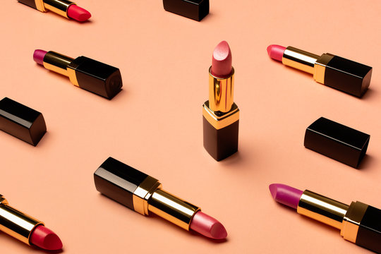 Various shades of lipstick