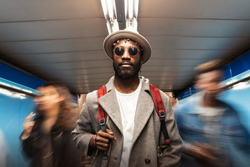 Portrait of stylish african man
