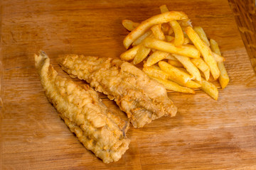Take-Away foods on Orange vibrant background colour and wood