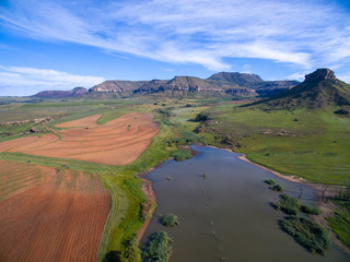 Maluti Route South Africa drone shot