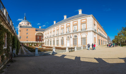 Fototapeta na wymiar Aranjuez,Spain,1,2018; The Royal Palace of Aranjuez is one of the residences of the Spanish royal family.