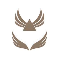Gold colored wings icons