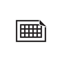 Document table icon vector isolated on background. Trendy web symbol. Pixel perfect. illustration EPS 10. - Vector.