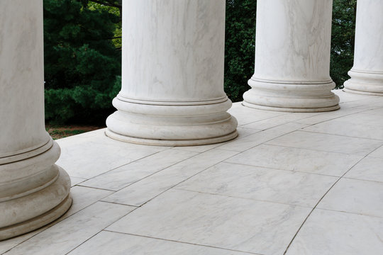 Marble columns from the Jefferson Memorial