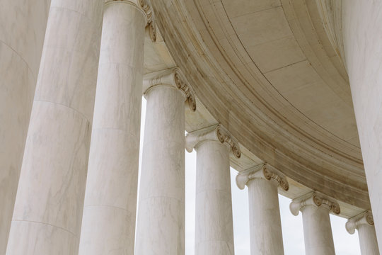 Marble columns from the Jefferson Memorial