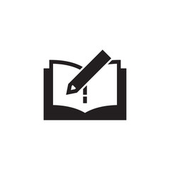 Book edit icon vector isolated on background. Trendy document symbol. Pixel perfect. illustration EPS 10. - Vector.