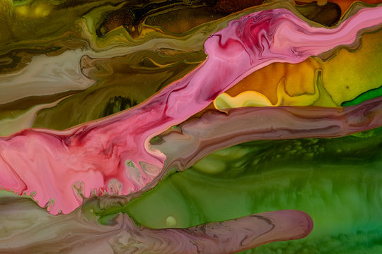 Abstract of liquid color pattern