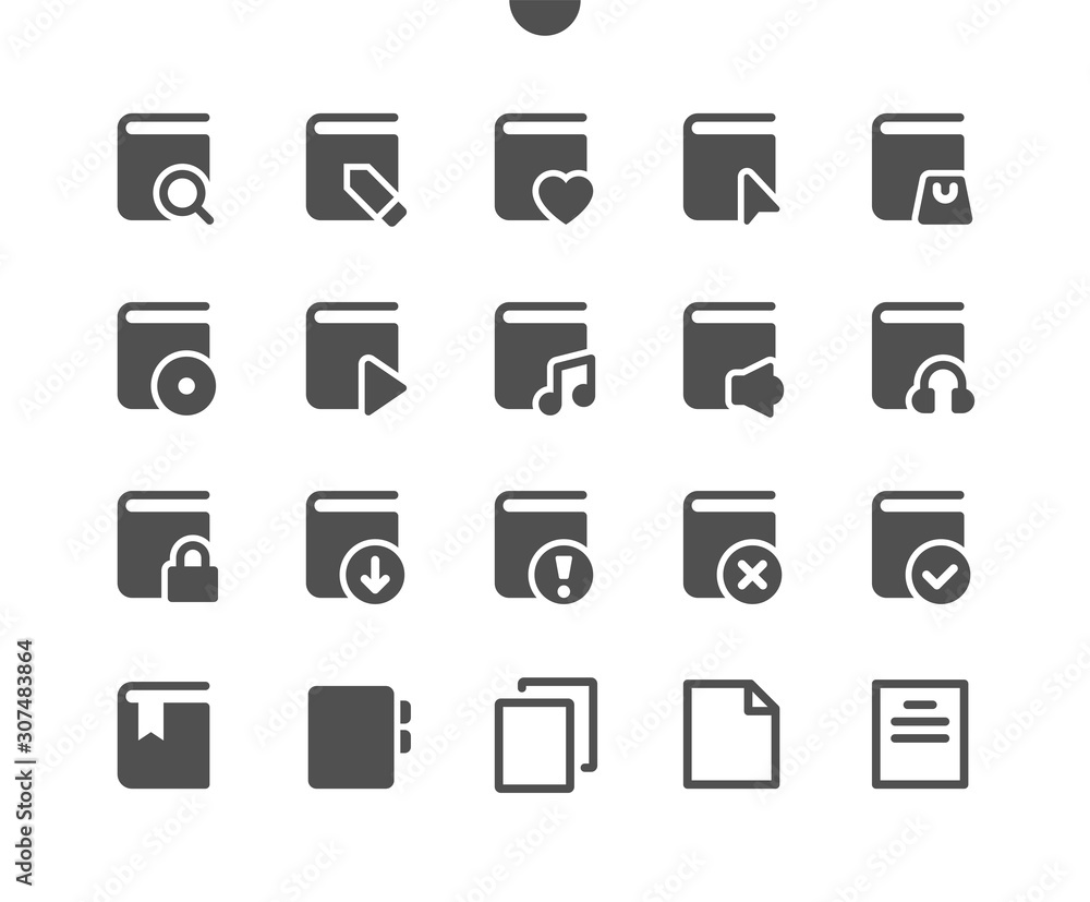 Poster reading v2 ui pixel perfect well-crafted vector solid icons 48x48 ready for 24x24 grid for web graph