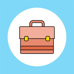 Briefcase vector icon sign symbol