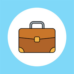 Briefcase vector icon sign symbol