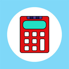 Calculator vector icon sign symbol