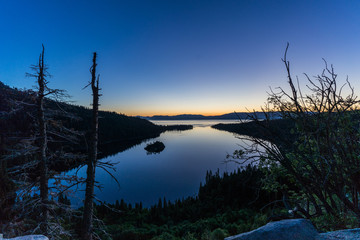 Sunrise at Emerald Bay, Lake Tahoe, California, USA