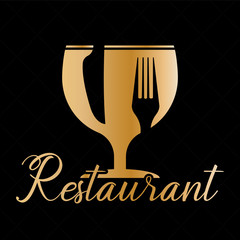 Restaurant logo illustration