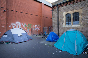 people living in tents on the street in Brighton in the 5th richest country in the world