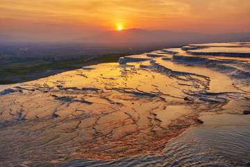 landscape of pamukkale, turkey.