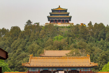 The Forbidden City is located behind Tiananmen Square in the capital city, Beijing, China. 