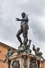 Fototapeta premium Famous Neptune fountain in Bologna, Italy.