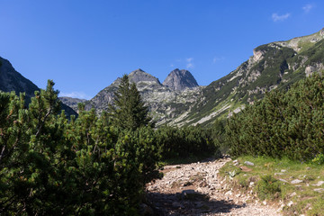 Naklejka premium Malyovitsa peak at Rila Mountain, Bulgaria